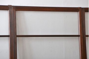 アンティーク　シンブルなガラス戸4枚セット(引き戸、建具)