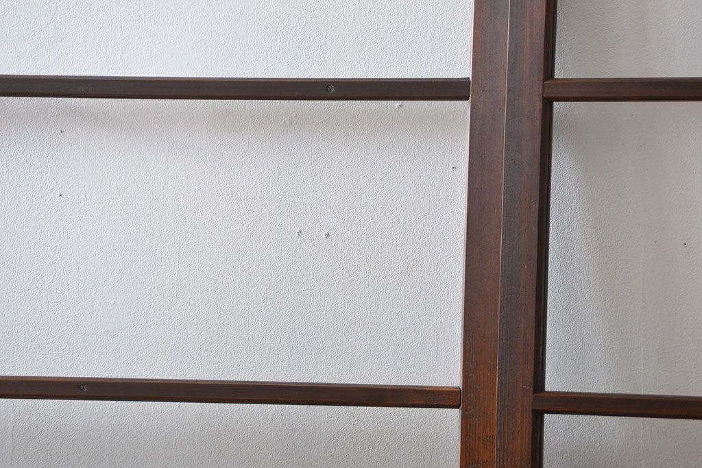 アンティーク　シンブルなガラス戸4枚セット(引き戸、建具)