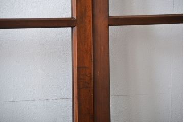 アンティーク　シンブルなガラス戸4枚セット(引き戸、建具)