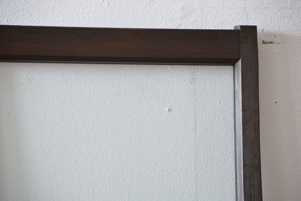 大正ロマン クリアガラス引き戸 2枚セット(パーテーション、ガラス戸、パネル、スクリーン)