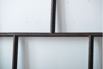 大正ロマン クリアガラス引き戸 2枚セット(パーテーション、ガラス戸、パネル、スクリーン)