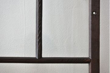 大正ロマン クリアガラス引き戸 2枚セット(パーテーション、ガラス戸、パネル、スクリーン)