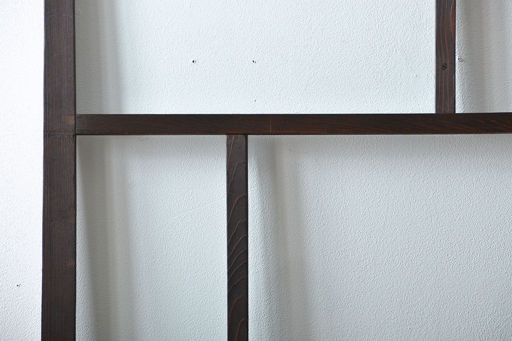 大正ロマン クリアガラス引き戸 2枚セット(パーテーション、ガラス戸、パネル、スクリーン)