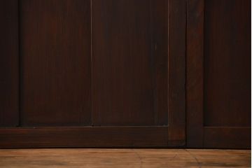 大正ロマン クリアガラス引き戸 2枚セット(パーテーション、ガラス戸、パネル、スクリーン)