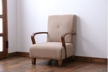 レトロ家具　アンティーク　レトロな1人掛けソファ(シングルソファ)