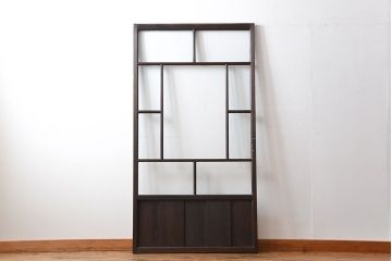 大正ロマン クリアガラス引き戸 1枚(パーテーション、ガラス戸、間仕切り)