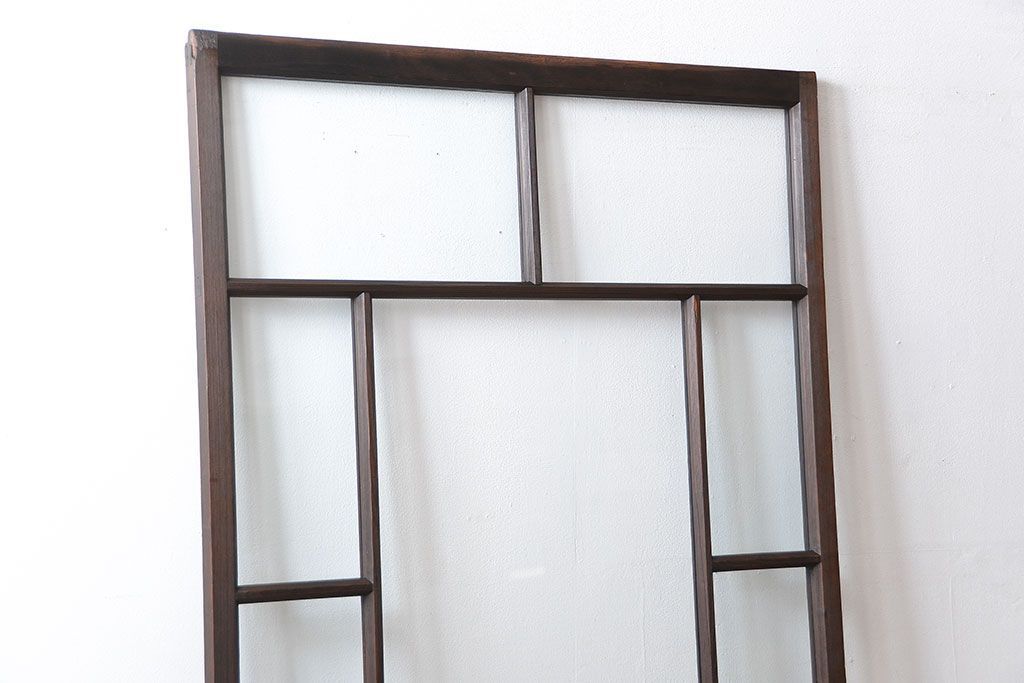 大正ロマン クリアガラス引き戸 1枚(パーテーション、ガラス戸、間仕切り)