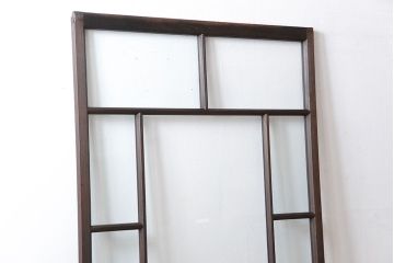 大正ロマン クリアガラス引き戸 1枚(パーテーション、ガラス戸、間仕切り)