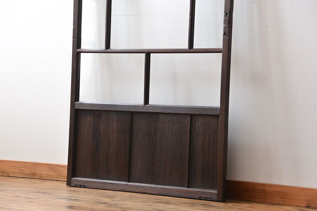 大正ロマン クリアガラス引き戸 1枚(パーテーション、ガラス戸、間仕切り)