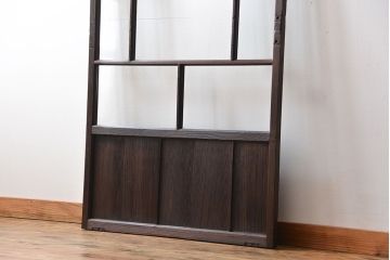 大正ロマン クリアガラス引き戸 1枚(パーテーション、ガラス戸、間仕切り)