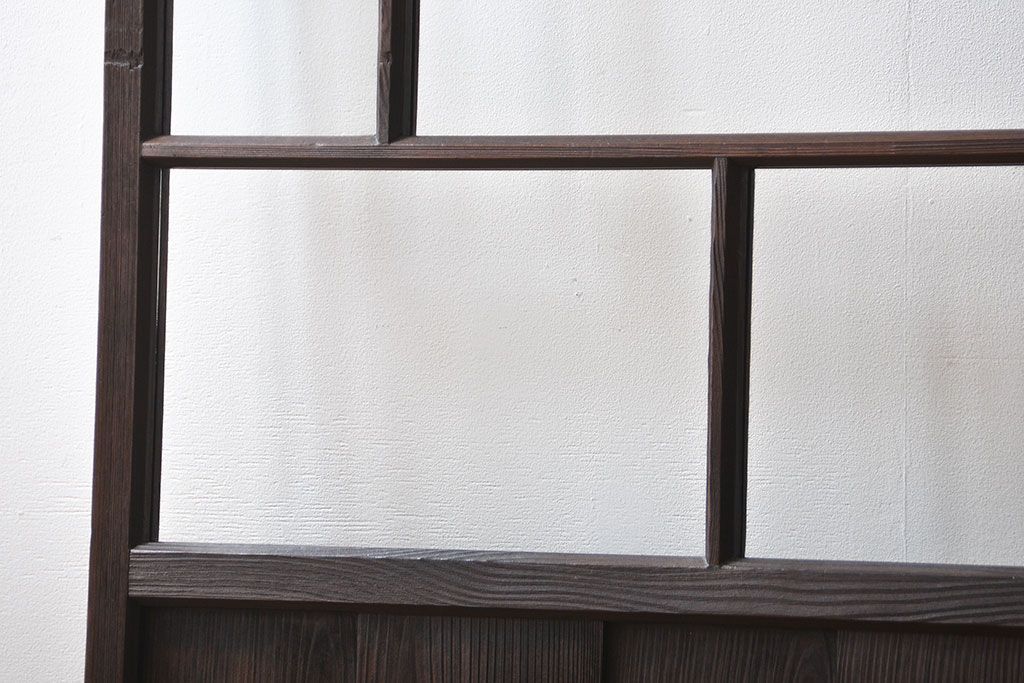 大正ロマン クリアガラス引き戸 1枚(パーテーション、ガラス戸、間仕切り)