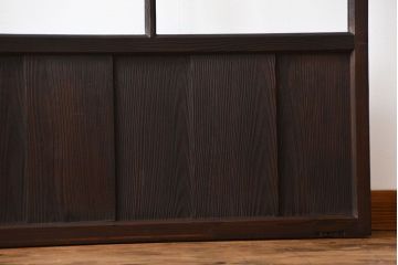 大正ロマン クリアガラス引き戸 1枚(パーテーション、ガラス戸、間仕切り)