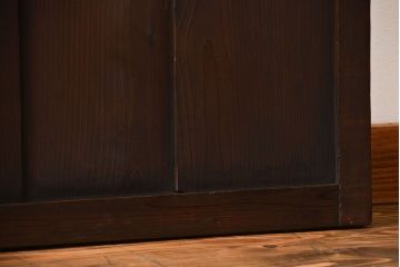 大正ロマン クリアガラス引き戸 1枚(パーテーション、ガラス戸、間仕切り)