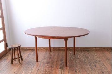 北欧家具 マッキントッシュ製チーク材エクステンションテーブル(1)