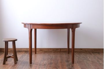 北欧家具　チーク材エクステンションテーブル(2)