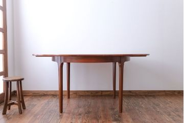 北欧家具　チーク材エクステンションテーブル(2)