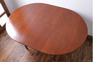 北欧家具　チーク材エクステンションテーブル(2)