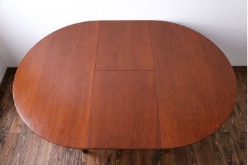 北欧家具　チーク材エクステンションテーブル(2)