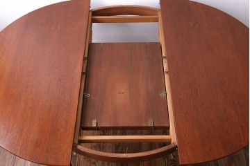 北欧家具　チーク材エクステンションテーブル(2)