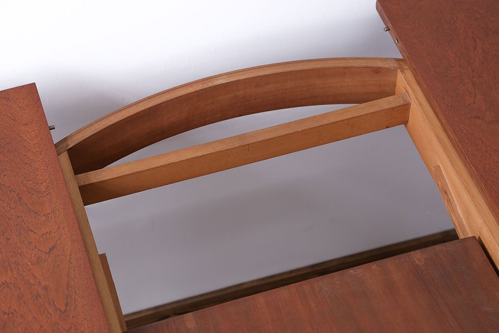 北欧家具　チーク材エクステンションテーブル(2)