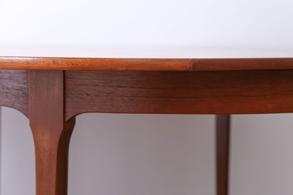 北欧家具　チーク材エクステンションテーブル(2)