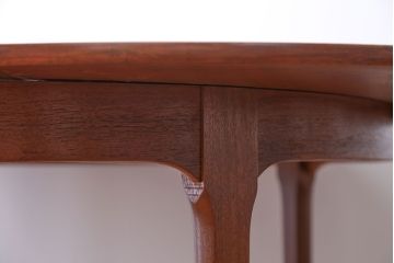 北欧家具　チーク材エクステンションテーブル(2)