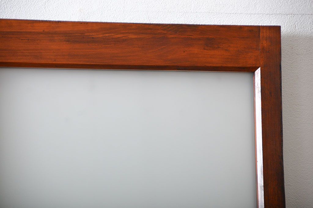 古民具・骨董 古風な室内用引き戸 2枚セット(ガラス戸・古民家・建具)