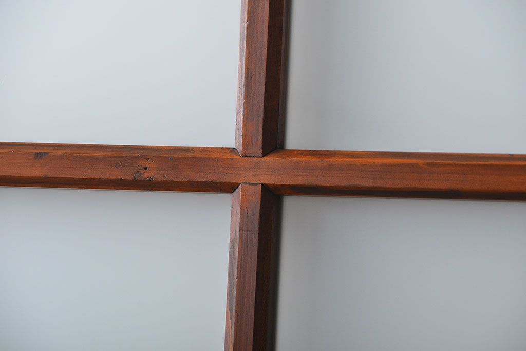 古民具・骨董 古風な室内用引き戸 2枚セット(ガラス戸・古民家・建具)