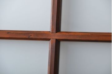 古民具・骨董 古風な室内用引き戸 2枚セット(ガラス戸・古民家・建具)