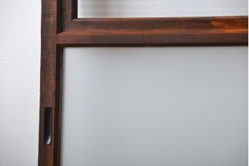 古民具・骨董 古風な室内用引き戸 2枚セット(ガラス戸・古民家・建具)
