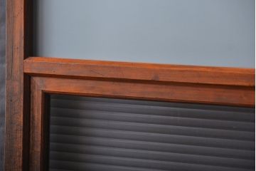 古民具・骨董 古風な室内用引き戸 2枚セット(ガラス戸・古民家・建具)