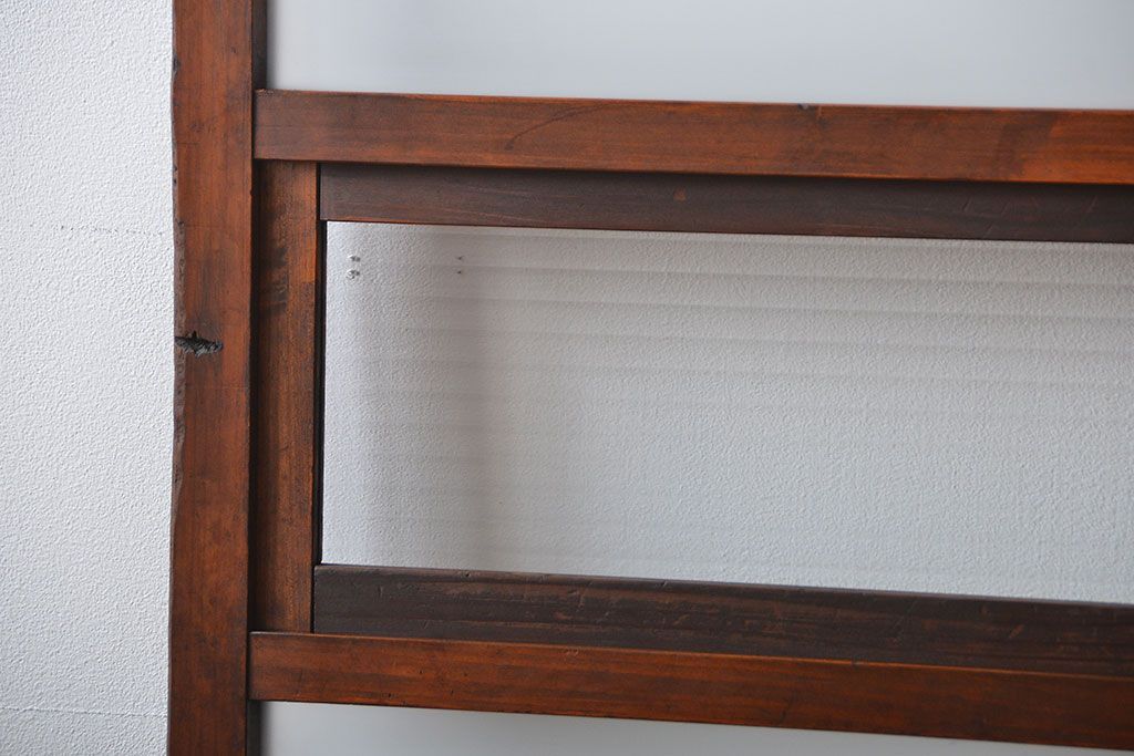 古民具・骨董 古風な室内用引き戸 2枚セット(ガラス戸・古民家・建具)