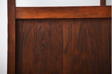 古民具・骨董 古風な室内用引き戸 2枚セット(ガラス戸・古民家・建具)