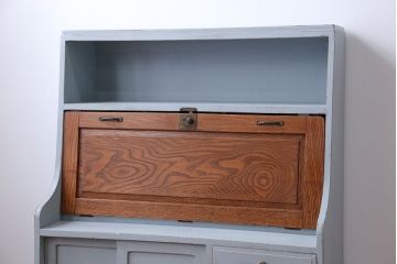 アンティーク家具　アンティーク　小振りなペイントライティングビューロー