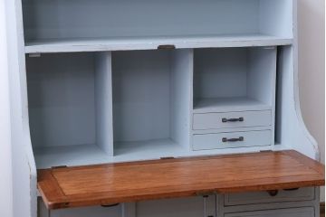 アンティーク家具　アンティーク　小振りなペイントライティングビューロー