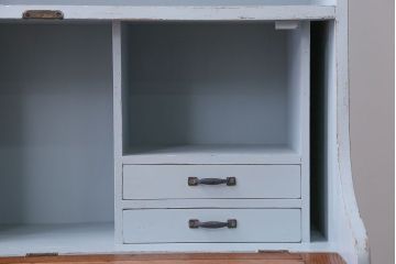 アンティーク家具　アンティーク　小振りなペイントライティングビューロー