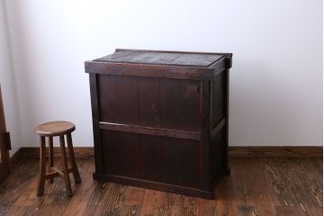 アンティーク家具　古民具・骨董 前面桜材と欅材!帳場箪笥(時代箪笥)