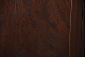 アンティーク 太い框組 杢目の良い杉材一枚板 幅せま帯戸 4枚セット(  板戸、引き戸)