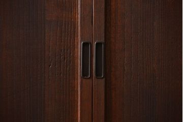 アンティーク 鏡板が桐材の上品な板戸 4枚セット(引き戸、帯戸)