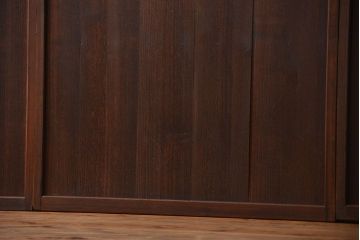 アンティーク 鏡板が桐材の上品な板戸 4枚セット(引き戸、帯戸)