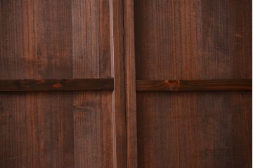 アンティーク 鏡板が桐材の上品な板戸 4枚セット(引き戸、帯戸)