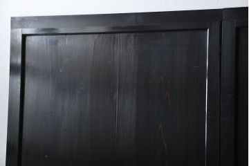 古民具・骨董 煤けた味のある板戸 4枚セット(帯戸、引き戸)