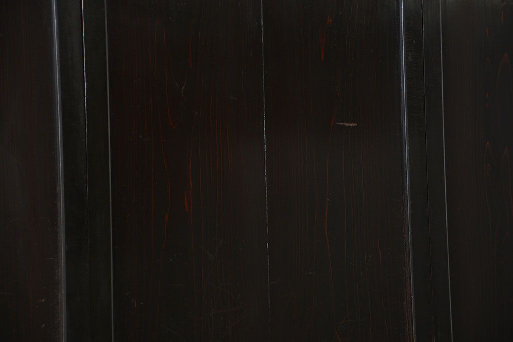 古民具・骨董 煤けた味のある板戸 4枚セット(帯戸、引き戸)