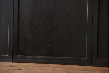 古民具・骨董 煤けた味のある板戸 4枚セット(帯戸、引き戸)