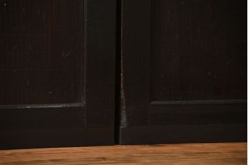 古民具・骨董 煤けた味のある板戸 4枚セット(帯戸、引き戸)