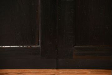 古民具・骨董 煤けた味のある板戸 4枚セット(帯戸、引き戸)