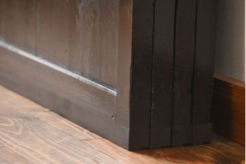 古民具・骨董 煤けた味のある板戸 4枚セット(帯戸、引き戸)