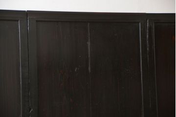 古民具・骨董 煤けた味のある板戸 4枚セット(帯戸、引き戸)