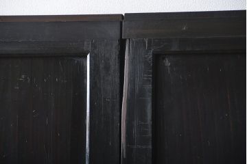 古民具・骨董 煤けた味のある板戸 4枚セット(帯戸、引き戸)