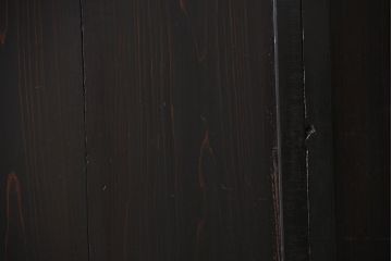 古民具・骨董 煤けた味のある板戸 4枚セット(帯戸、引き戸)